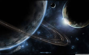 Saturn And Planets Universe Wallpaper