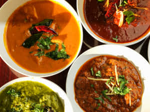 Saucy Curry Indian Food Photograph Wallpaper