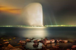 Saudi Arabia's Jeddah Fountain Wallpaper