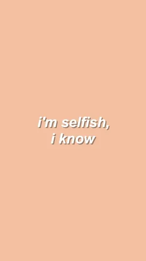 Savage Quote In Peach Wallpaper