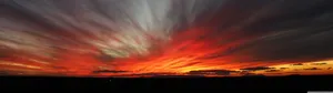 Scarlet Red Sunset Wallpaper