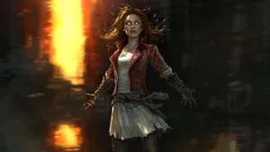 Scarlet Witch Glowing Eyes Wallpaper