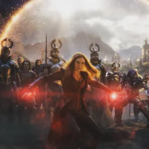 Scarlet Witch In Wandavision Endgame Wallpaper