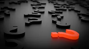 Scattered 3d Question Marks Wallpaper