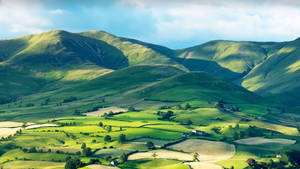 Scenic Hillside With Rice Fields Wallpaper