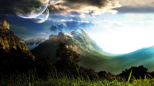 Scenic Nature Fantasy Wallpaper