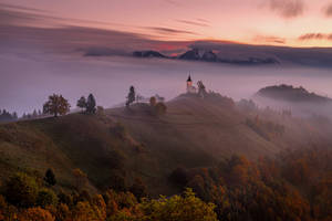 Scenic View Of Lake Bled, Slovenia Wallpaper