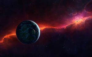 Sci Fi, Space, Red, Planet Wallpaper