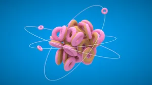 Science Doughnut Atom Wallpaper
