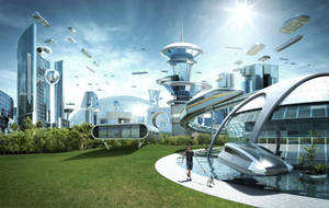 Science Fiction Futuristic City Wallpaper