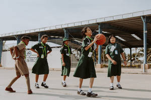 Scouts In Physical Education Class Wallpaper