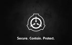 Scp Logo In Clear White Wallpaper