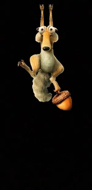 Scrat Ice Age 2k Amoled Wallpaper