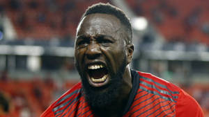 Screaming Close Up Shot Jozy Altidore Wallpaper