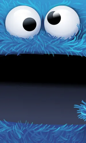 Screaming Cookie Monster Wallpaper