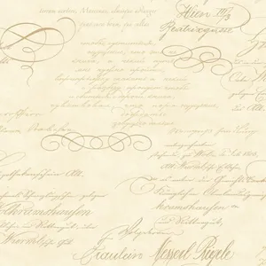 Script Venetian Vintage French Calligraphy Wallpaper
