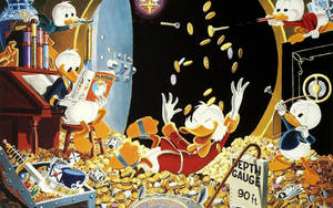 Scrooge Mcduck In Luxury Wallpaper