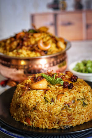 Scrumptious Cup Of Biryani Wallpaper