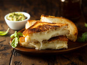 Scrumptious Grilled Cheese Sandwich Wallpaper