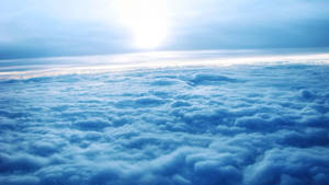 Sea Of Clouds Sky Background Wallpaper