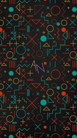 Sea Of Shapes With Word An Wallpaper