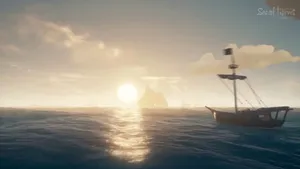 Sea Of Thieves Sunrise Ocean Ship Wallpaper