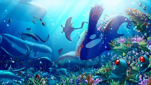 Sea Pokemon World Wallpaper