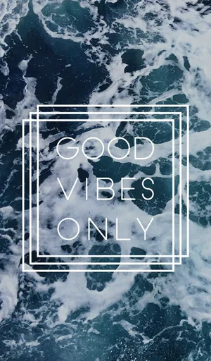 Sea Water Good Vibes Iphone Wallpaper