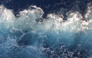 Sea Waves Foam Macbook Pro Aesthetic Wallpaper