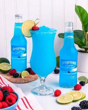 Seagrams Cocktail Blue Raspberry Flavor Wallpaper