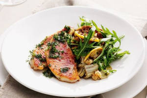 Seared Mullet Fillet Wallpaper