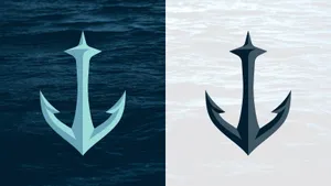 Seattle Kraken Anchor Symbols Wallpaper