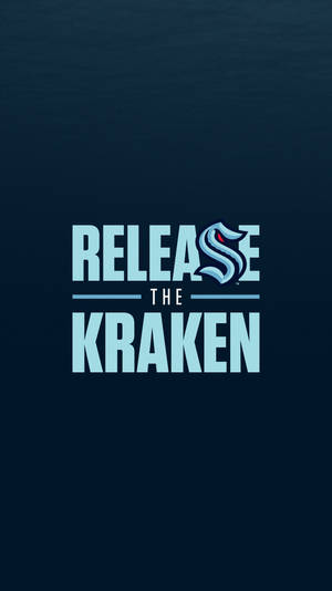 Seattle Kraken Blue Poster Wallpaper