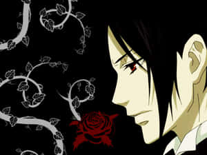 Sebastian Michaelis Posing In A Stylish Suit Wallpaper