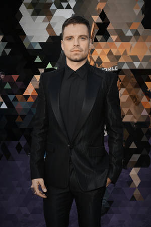 Sebastian Stan Dapper Suit Wallpaper