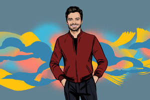 Sebastian Stan Pop Art Wallpaper