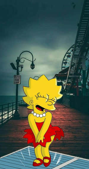 Seductive Lisa Simpson Aesthetic Wallpaper