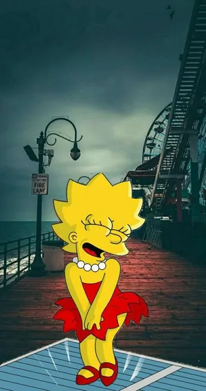 Seductive Lisa Simpson Aesthetic Wallpaper