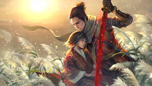 Sekiro And Kuro Anime Art Wallpaper