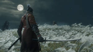 Sekiro Fight Under The Moon Wallpaper