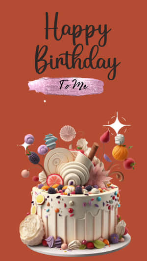 Self Celebration Birthday Cake Wallpaper