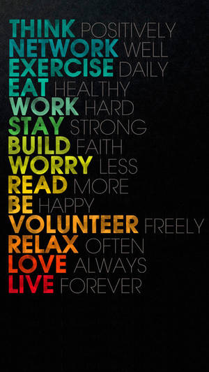 Self Mantra Encouraging Quotes Wallpaper