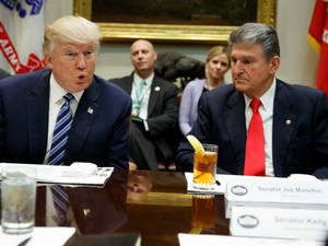 Senator Joe Manchin And President Trump Wallpaper