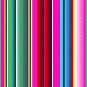 Serape With Vertical Green Stripes Wallpaper