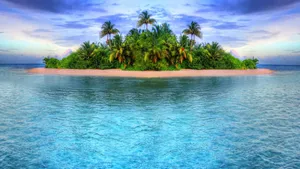 Serene Solitude In Tropical Paradise Wallpaper