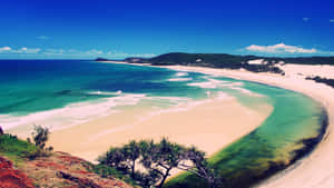 Serenity_ Beach_ Coastline_ View Wallpaper