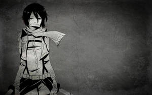 Serious Black And White Anime Aesthetic Wallpaper