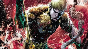 Serious Looking Comic Aquaman Wallpaper