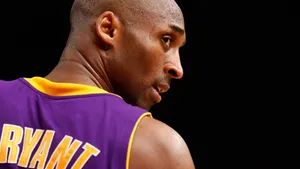 Serious Portrait Of Kobe Bryant Wallpaper