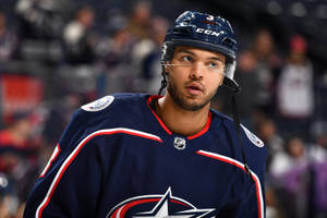 Seth Jones Leaning To The Left While Looking Forward Wallpaper